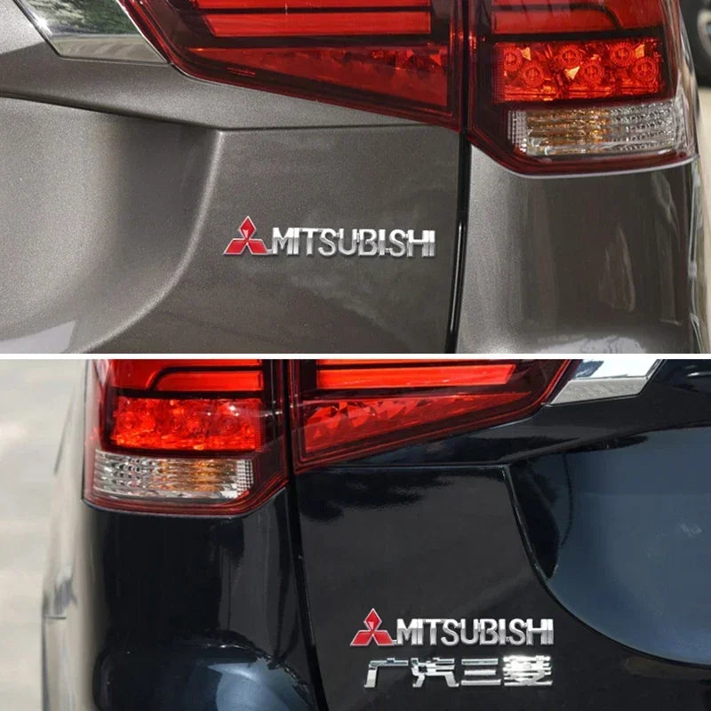 Car Front Fender Emblem Side Badge for Mitsubishi  Lancer Outlander ASX Pajero L200 Eclipse Galant