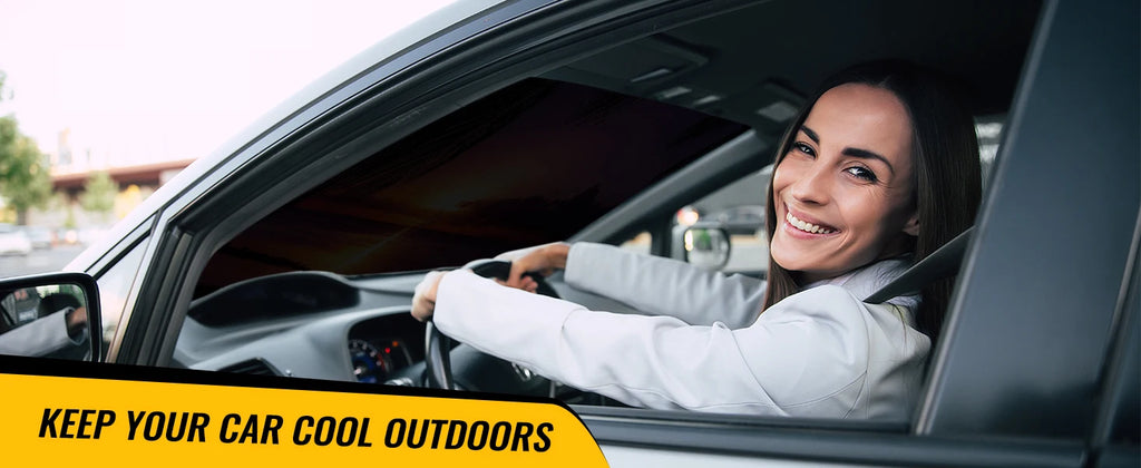 Cartoon Eyes Cute Car SunShade Windshield Foldable Three-layer Insulation Sunshade By Suction Cup Blocks UV Rays Sun