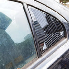 Mitsubishi Lancer Rear Window Side Cover Trim Carbon Fiber/Black Style