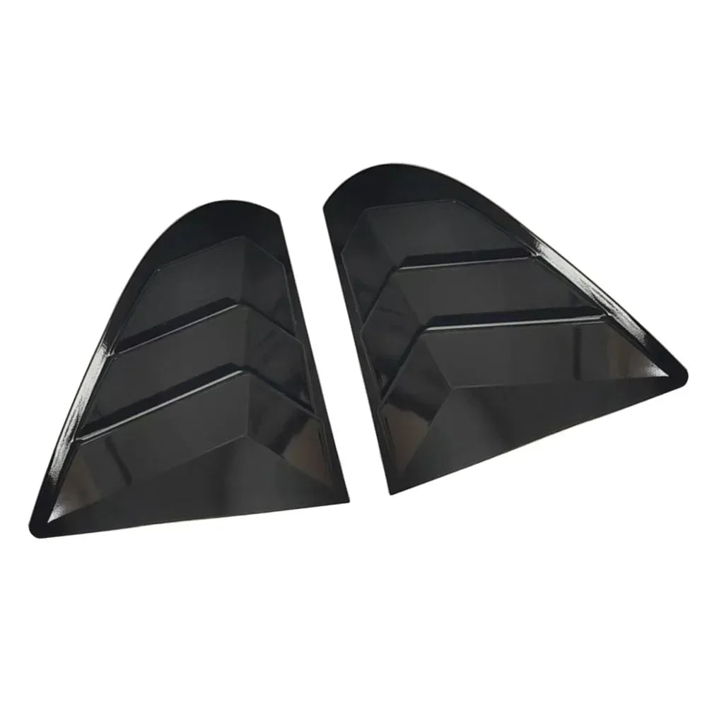 Mitsubishi Lancer Rear Window Side Cover Trim Carbon Fiber/Black Style