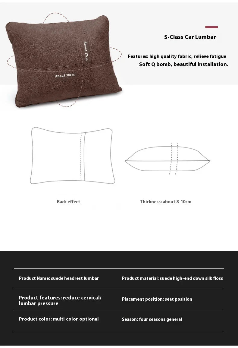 Neck Support & Lumbar Rest Cushion for Mitsubishi Lancer Outlander Pajero ASX L200