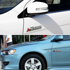 Car Front Fender Emblem Side Badge for Mitsubishi  Lancer Outlander ASX Pajero L200 Eclipse Galant
