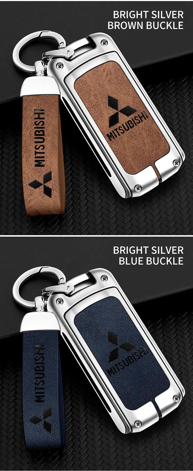 Car Alloy Key Case For Mitsubishi Outlander Pajero Lancer EX Evolution X Ralliart Asx L200 Triton Colt