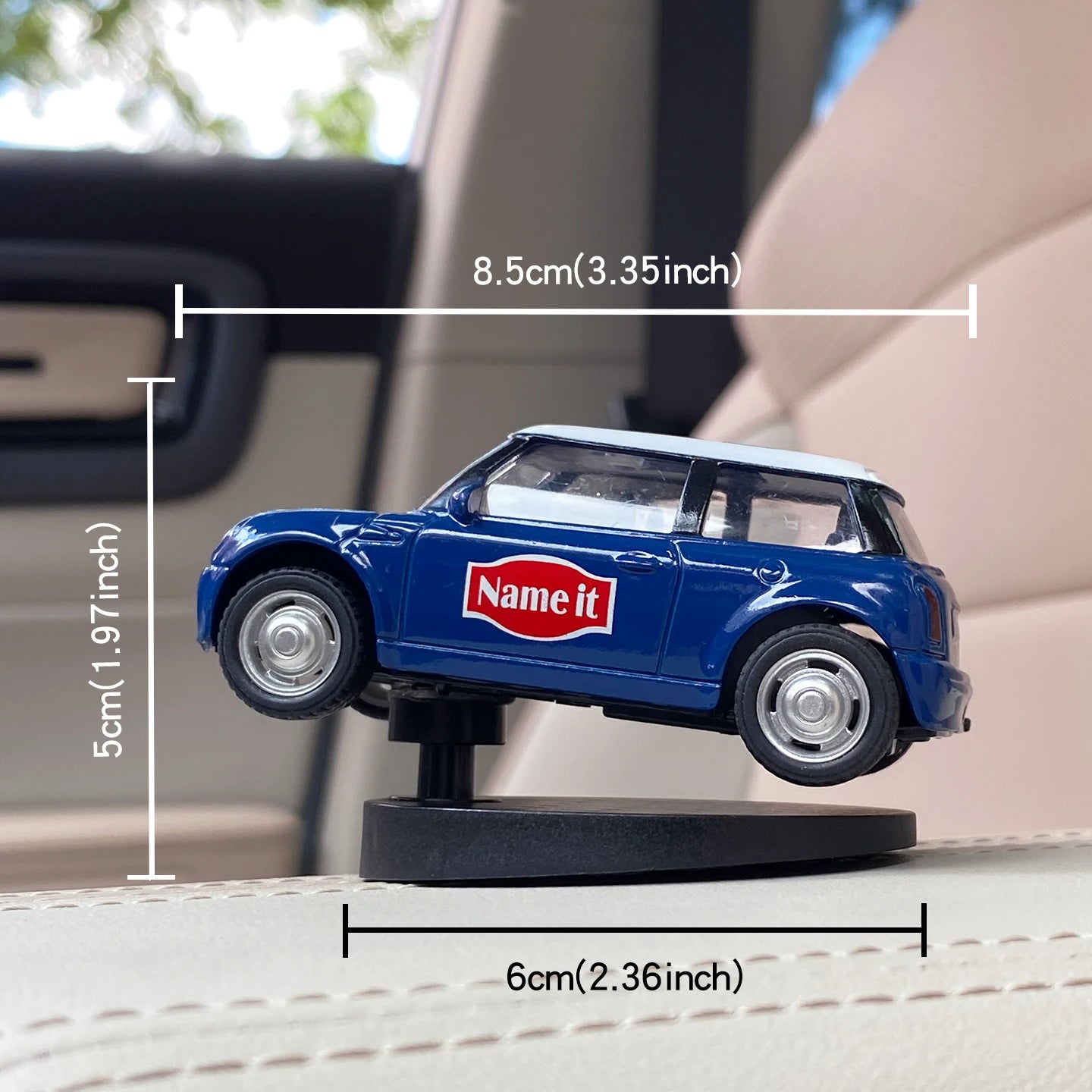 Premium Drifting Car Dashboard Ornament – Fishtail Swinging Tail Wag Interior Decor Accessory