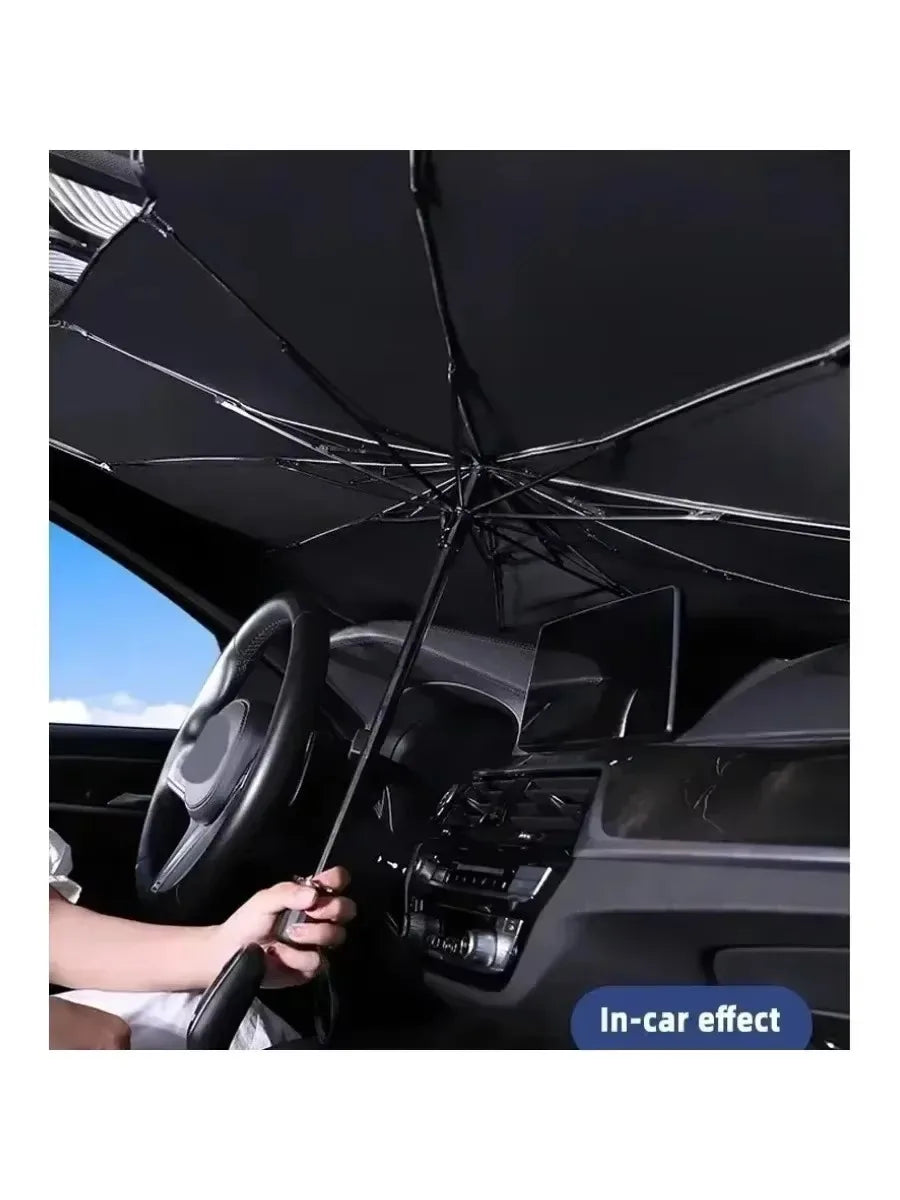 Car Windshield Sunshade Umbrella – Folding Sun Shade Protector for Interior Heat Protection