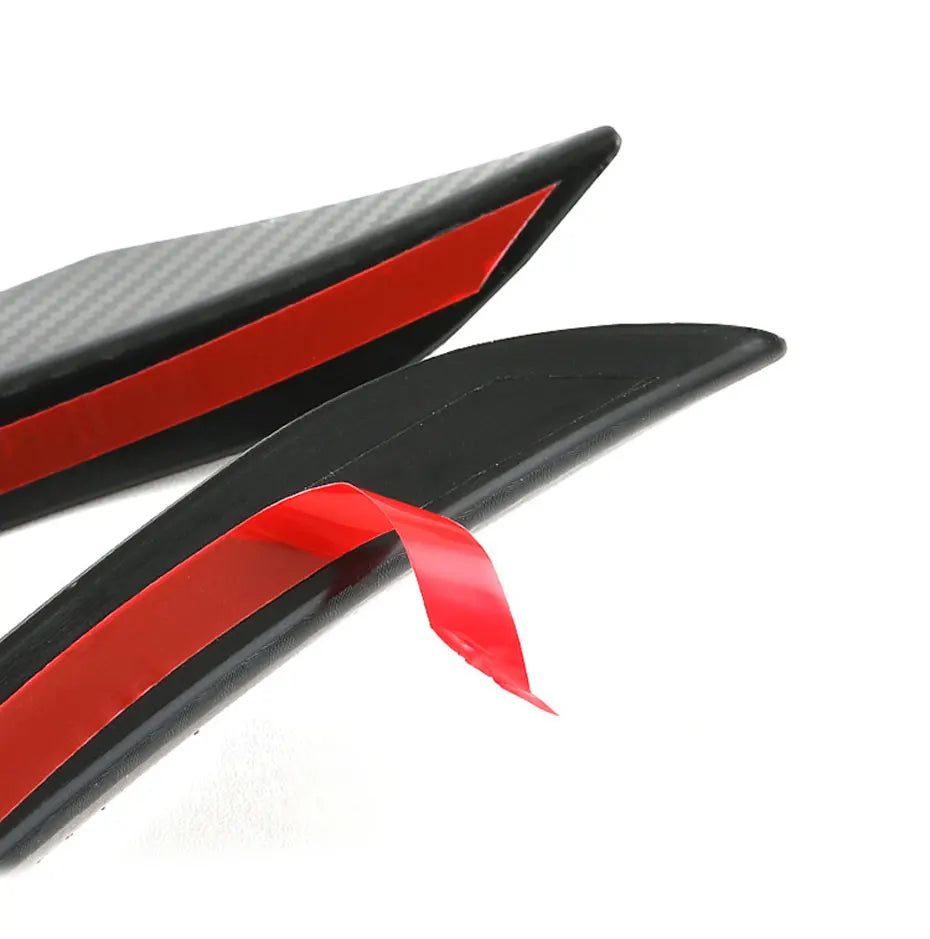6PCS Universal Front Bumper Lip Canards Diffuser Splitter Fins Spoiler