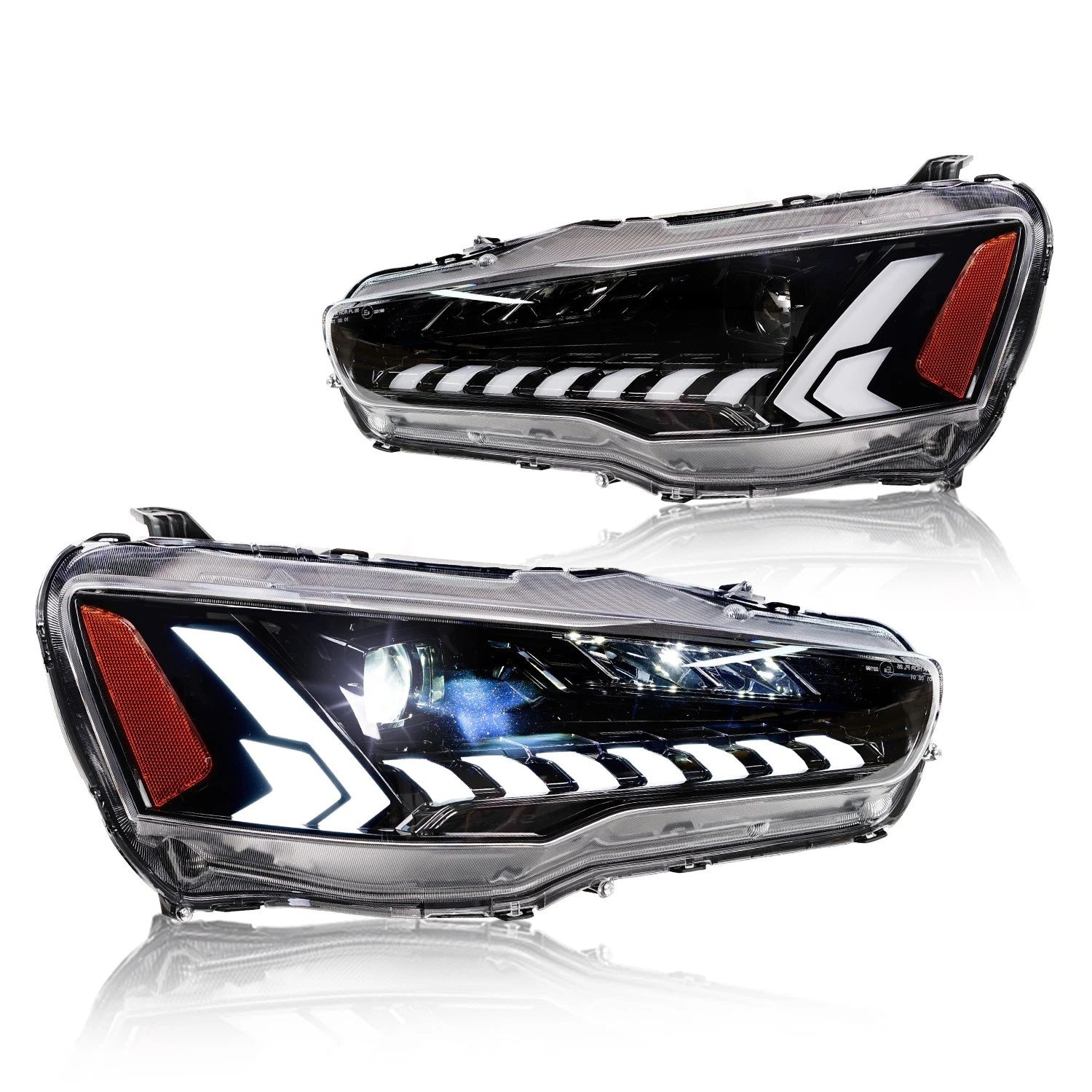 Demon Eye LED Projector Headlight For Mitsubishi Lancer 2008-2017